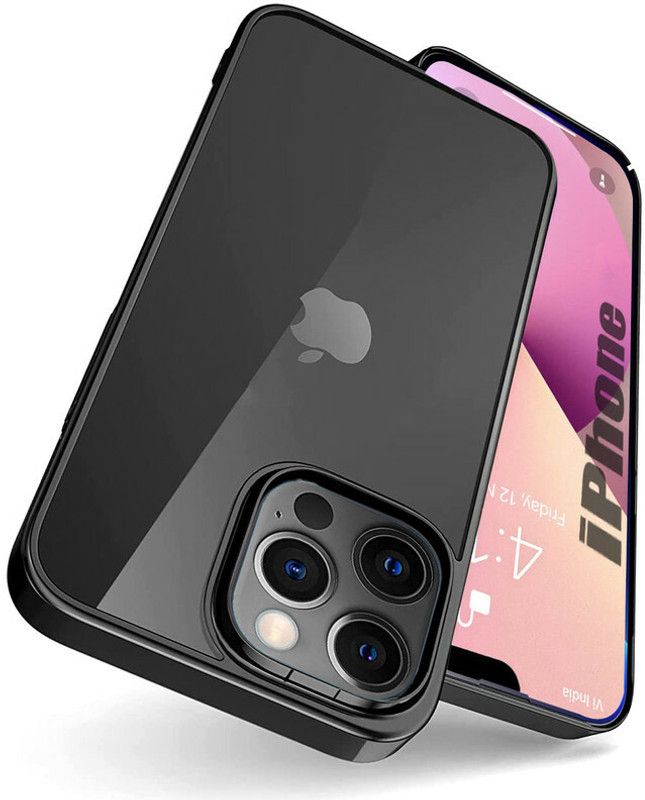 Cafune Back Cover for Apple iPhone 13 Pro Max  (Black, Hard Case, Pack of: 1)