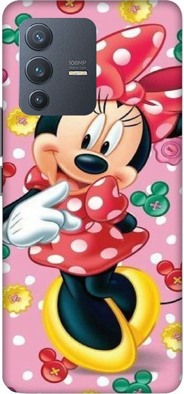 LUCKY MOBI.COM Back Cover for Vivo V23 5G ( CARTOONS WALLPAPER) PRINTED BACK COVER  (Multicolor, Hard Case, Pack of: 1)