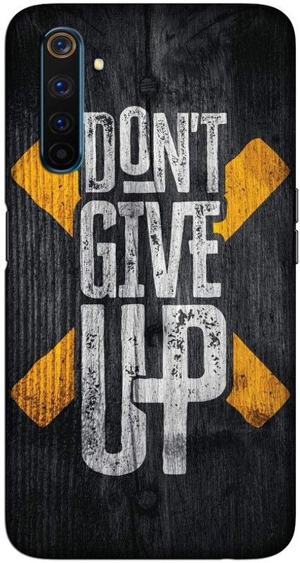 CROKIAN Back Cover for Realme 6 Pro don’t give up Back Cover  (Multicolor, Hard Case, Pack of: 1)