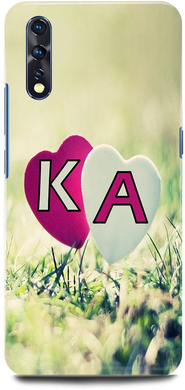 JUGGA Back Cover for Vivo S1, 1907, K LOVES A NAME,K NAME, A LETTER, ALPHABET,K LOVE A NAME  (Green, Hard Case, Pack of: 1)