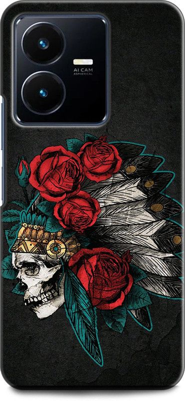 KEYCENT Back Cover for Vivo Y22, V2207 GAME OVER THEME ART, MONSTER, GOST, SKULL, MONSTER  (Multicolor, Shock Proof, Pack of: 1)