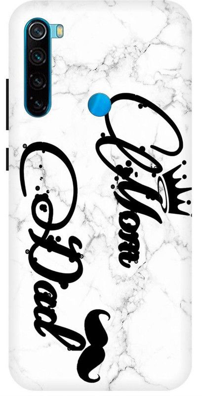 PICHKU Back Cover for REDMI NOTE 8-M1908C3JH-DAD,MOM,PAA,PAPA,LIFE,LINE,LOVE,BAAPU,AMMI,MUMMY,MAA,MOTHER,FATHER  (White, Hard Case)