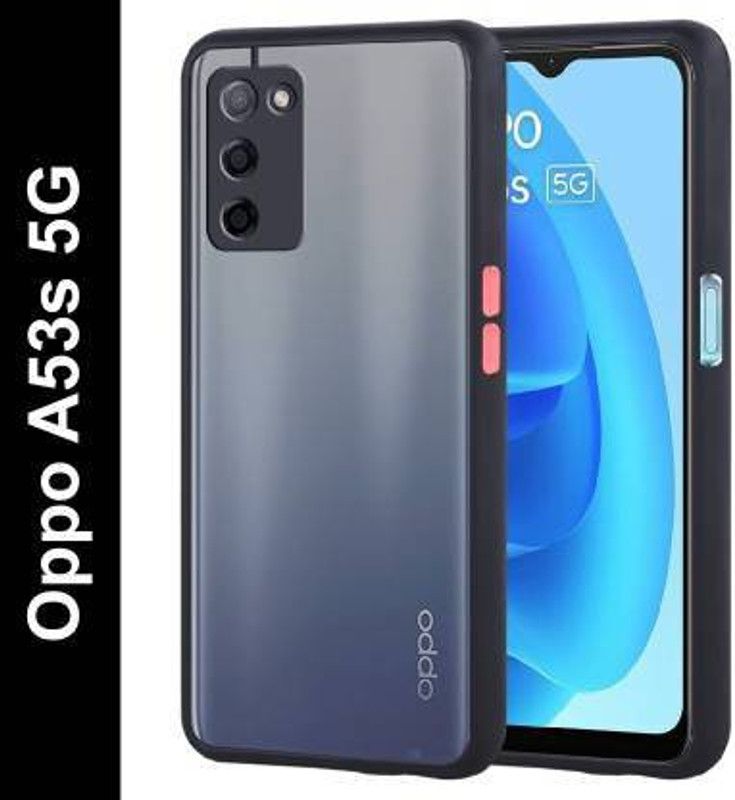 Kamadgiri Back Cover for OPPO A53 S 5G  (Black, Camera Bump Protector, Silicon, Pack of: 1)