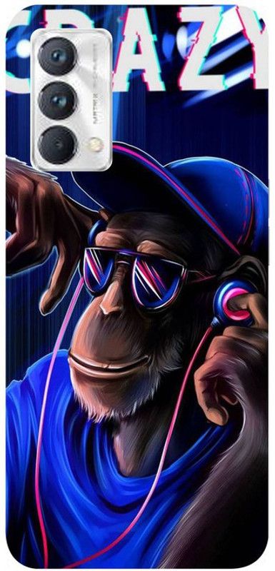 Golden Mask Back Cover for Realme GT Master DJ Monkey  (Multicolor, Waterproof, Silicon, Pack of: 1)