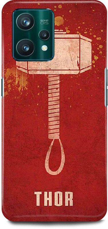 FIKORA Back Cover for Realme C31, RMX3501, THOR, HAMMER, AVENGER, AVENGERS  (Red, Hard Case, Pack of: 1)