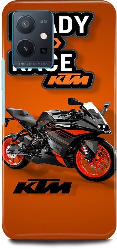 JUGGA Back Cover for OPPO K10, CPH2373, KTM, BIKE, LOVER, RIDER, READY TO RACE  (Orange, Hard Case, Pack of: 1)