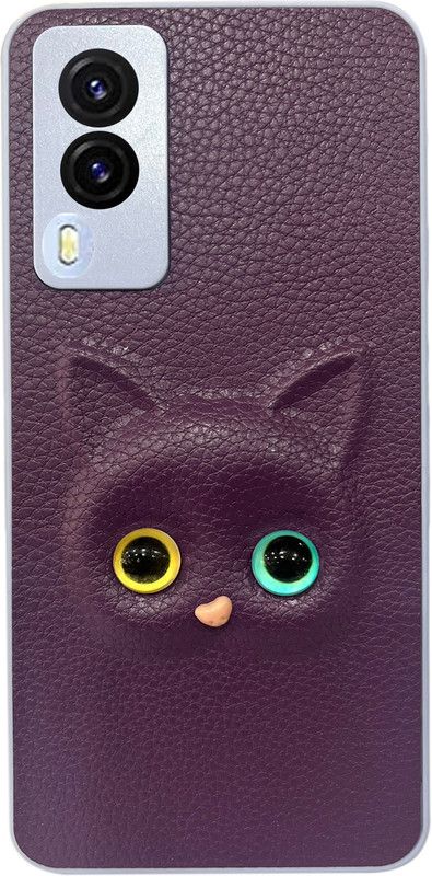 Fastship Bumper Case for Cat Eye Vivo V2055 / V21e 5G  (Purple, Waterproof)