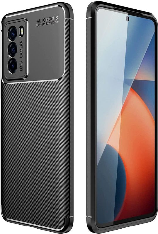 COVERLINE Back Cover for vivo iQOO 9 SE Anti-Slip Soft Ultra Premium 360* Protection Back Cover Case  (Black, Shock Proof, Silicon)