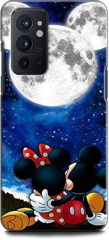 WallCraft Back Cover for OnePlus 9RT 5G MINNIE MOUSE, MICKEY MOUSE, CARTOON, DISNEY, MOON  (Multicolor, Dual Protection, Pack of: 1)