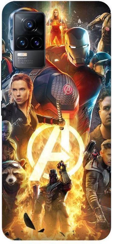 URCHIN Back Cover for Vivo V21 5G Avengers, infinity wars, end game, superheros, iron man  (Multicolor, Shock Proof, Pack of: 1)