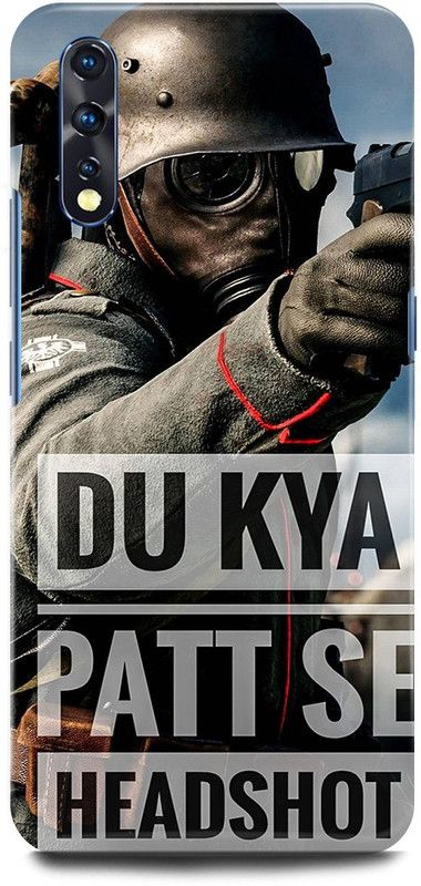 JUGGA Back Cover for Vivo S1, 1907, PUBG, GAME, MOBILE, GAME  (Grey, Hard Case, Pack of: 1)