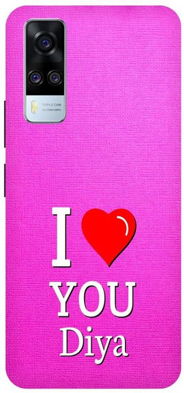 Zaplab Back Cover for Vivo Y51A, V2031, I Love You Diya Printed Back Cover  (Multicolor, Hard Case, Pack of: 1)