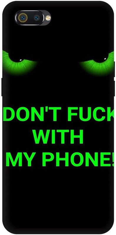 THE NARAYANA COLLECTIONS Back Cover for REALME C2-RMX1941-DO,NOT,TOUCH,MY,PHONE,ANGRY  (Multicolor, Hard Case, Pack of: 1)