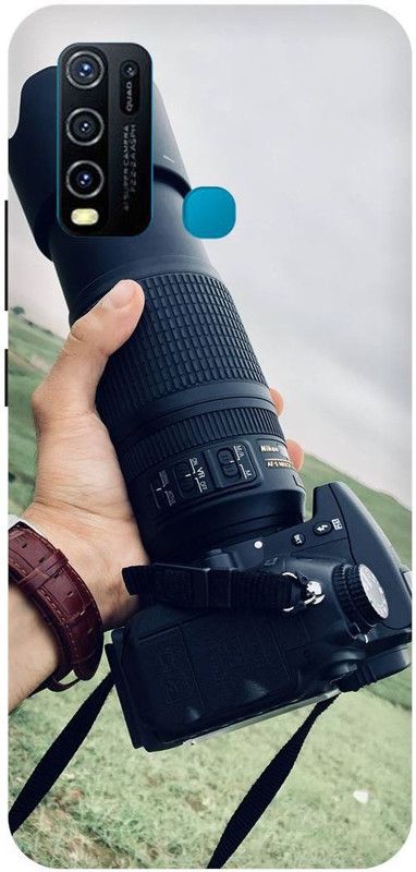 THE NARAYANA COLLECTIONS Back Cover for VIVO Y30- 1938-CAMERA,DSLR,PHOTO,LOGO  (Multicolor, Hard Case, Pack of: 1)