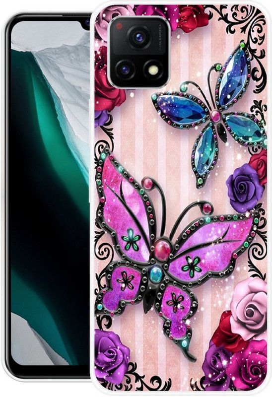 BLUEBUG Back Cover for Vivo Y31s  (Multicolor, Grip Case, Silicon, Pack of: 1)