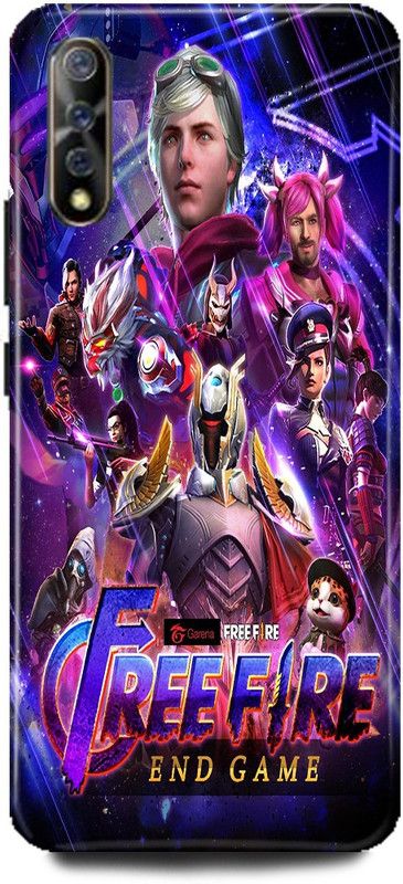 Bluvver Back Cover for Vivo S1 Free Fire Game Printed Back Cover  (Multicolor, Pack of: 1)