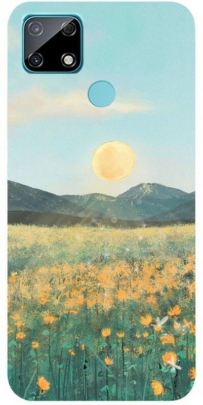 Skyhawk Back Cover for Realme C25 Sunshine Pinting  (Multicolor, Waterproof, Silicon, Pack of: 1)