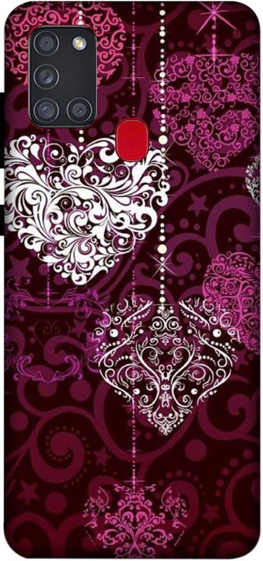 A1 Prints Back Cover for Samsung Galaxy A21s  (Red, Hard Case, Pack of: 1)