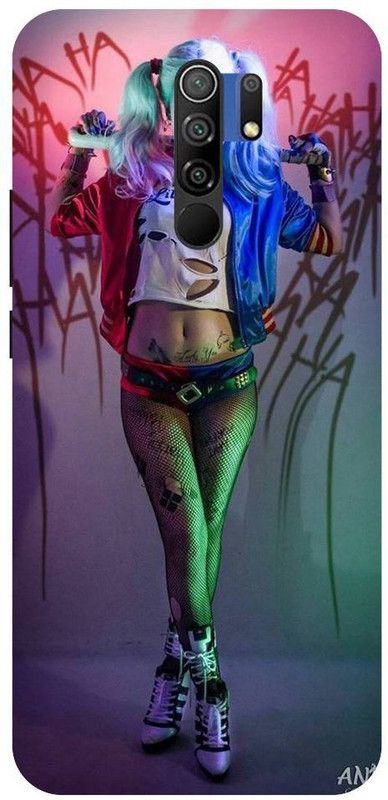 URCHIN Back Cover for Redmi9prime harley quinn, joker gf, girl, cute, joker and harley, movie, suicide sqad  (Multicolor, Shock Proof, Pack of: 1)