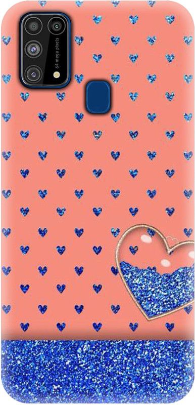 #Uncultured Back Cover for Samsung Galaxy M31, Samsung Galaxy F41, Samsung Galaxy M31 Prime - Hearts Print  (Multicolor, Hard Case, Pack of: 1)