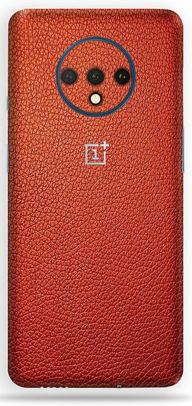 BugguSkin OnePlus 7T Mobile Skin  (Ultra Super Red Leather Skin With High Matte Finish.)