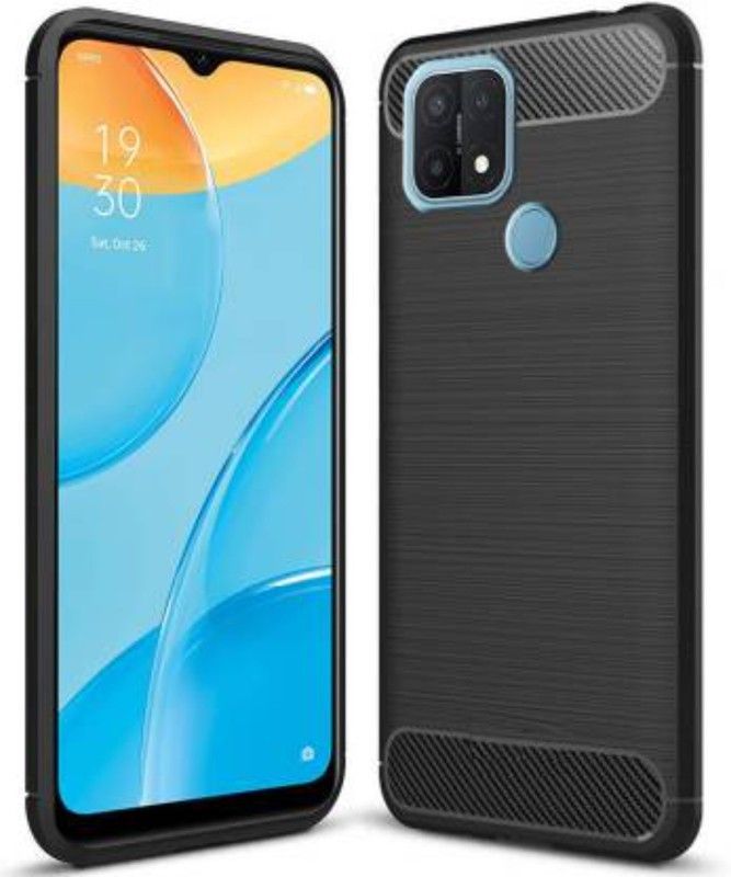 BHRCHR Back Cover for OPPO A15  (Black, Pack of: 1)