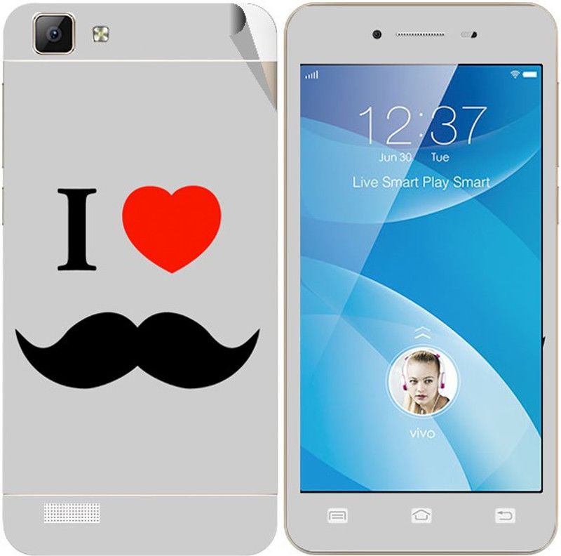 Snooky vivo V1 Mobile Skin  (Grey)