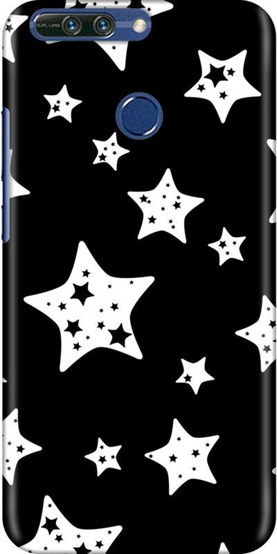 Sankee Back Cover for Honor 8 Pro  (Black, White, Hard Case)