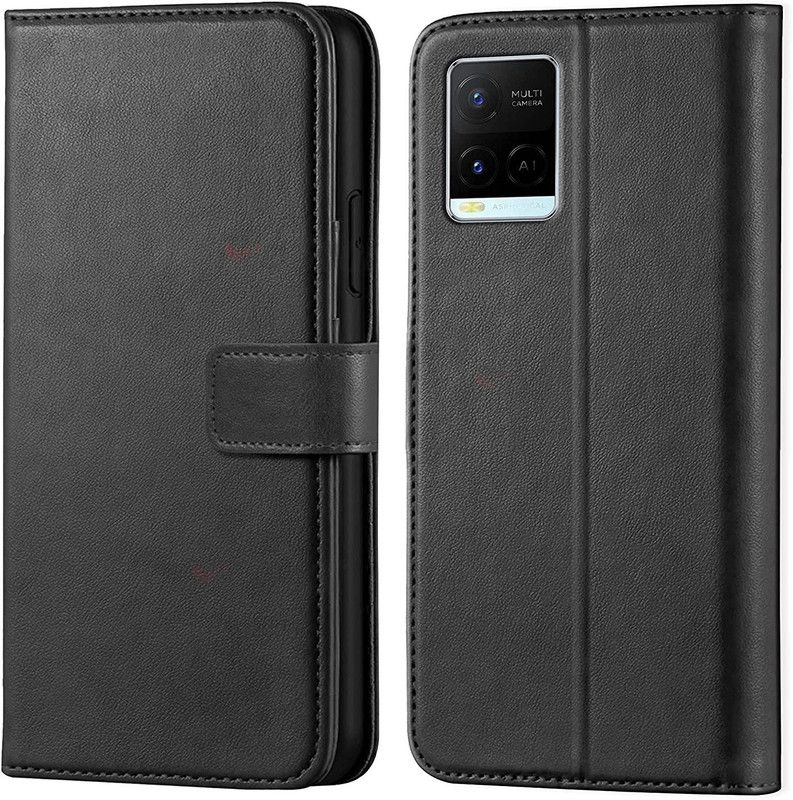 Urban Tech Flip Cover for Y21 Vivo Y21s Vivo Y33sFlip Case | Magnetic Closure | Shock Proof Wallet Flip Cover  (Black, Magnetic Case, Pack of: 1)