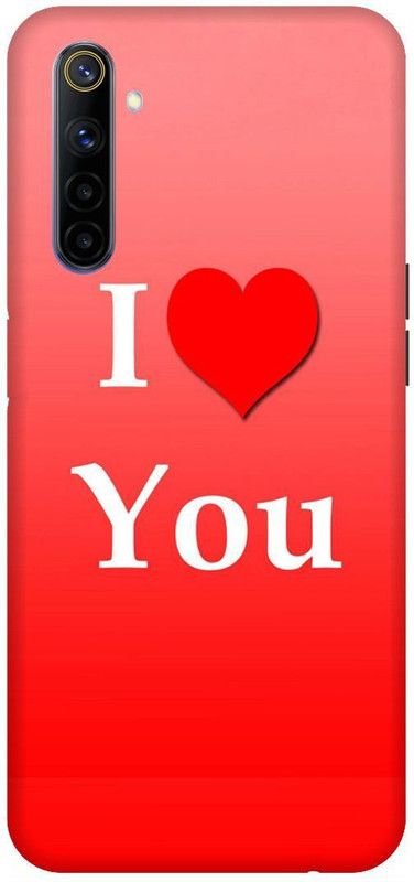Thecoverking Back Cover for Realme 6 (Love heart,red love,cases cover  (Multicolor, Waterproof, Pack of: 1)