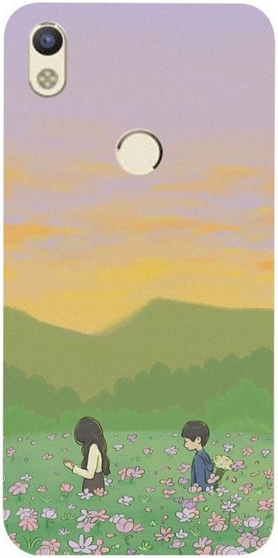 Skyhawk Back Cover for Tecno Camon In3 Painting Of Boy And Girl  (Multicolor, Waterproof, Silicon, Pack of: 1)