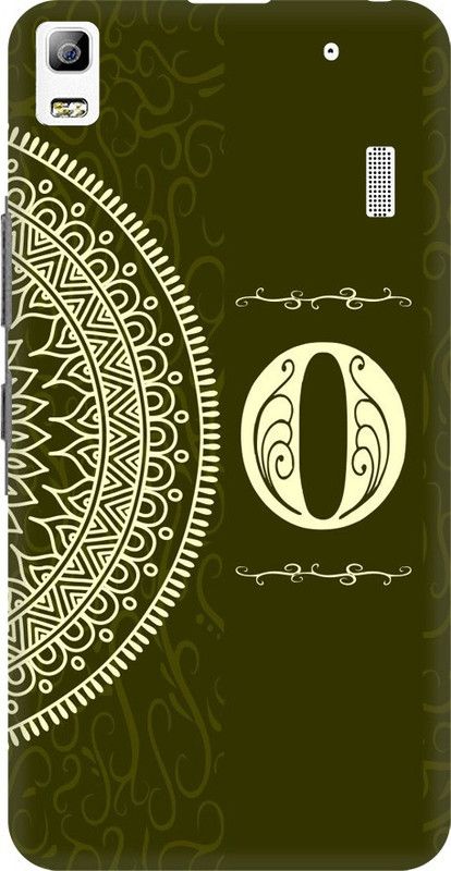 Coberta Case Back Cover for Lenovo A7000, Lenovo A7000 Turbo Back Cover Gold Color Alphabet O Design Back Case For Lenovo A7000 Turbo By Coberta  (Multicolor, Pack of: 1)
