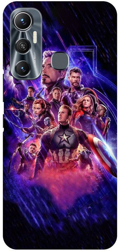 FIKORA Back Cover for Infinix Hot 11, X662, AVENGERS, AVENGER, COMIC, BOOK, SUPERHEROES  (Purple, Hard Case, Pack of: 1)