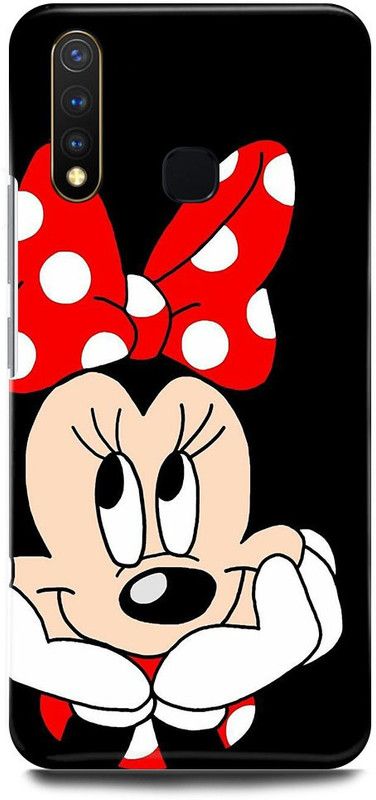 JUGGA Back Cover for Vivo U3, V1941A, MICKEY, MOUSE, MINNIE, MOUSE, DOLL, TEDDY, LOVE  (Black, Hard Case, Pack of: 1)