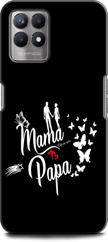 Dronk Back Cover for Realme 8i, RMX3151 MAA AND PAA, MOM DAD, LOVE, PARENTS, BLACK, MOM AND DAD  (Multicolor, Dual Protection, Pack of: 1)