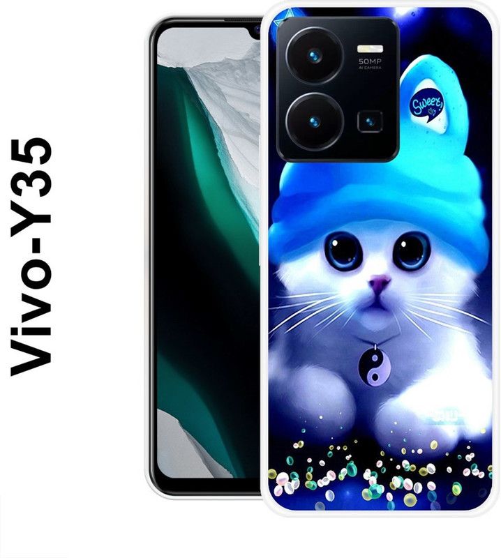 SUPER CASE Back Cover for Vivo Y35, Vivo Y 204  (Multicolor, Grip Case, Silicon)
