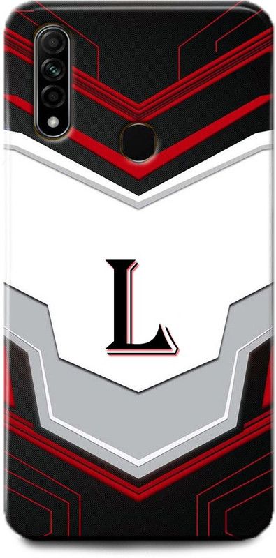 Afterglow Back Cover for OPPO A31 L, L LETTER, L NAME, L ALPHABET, ALPHABET  (Multicolor, Shock Proof, Pack of: 1)