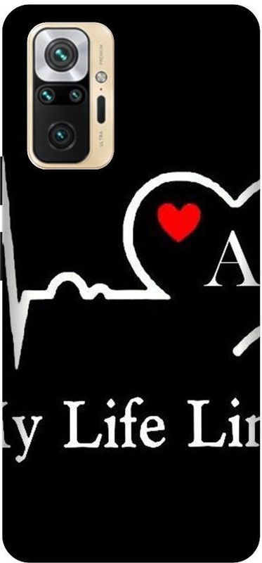 GRAFIQE Back Cover for REDMI Note 10 Pro M2101K6P A, A LETTER, A ALPHABET, MY LIFE LINE A  (Multicolor, Shock Proof, Pack of: 1)