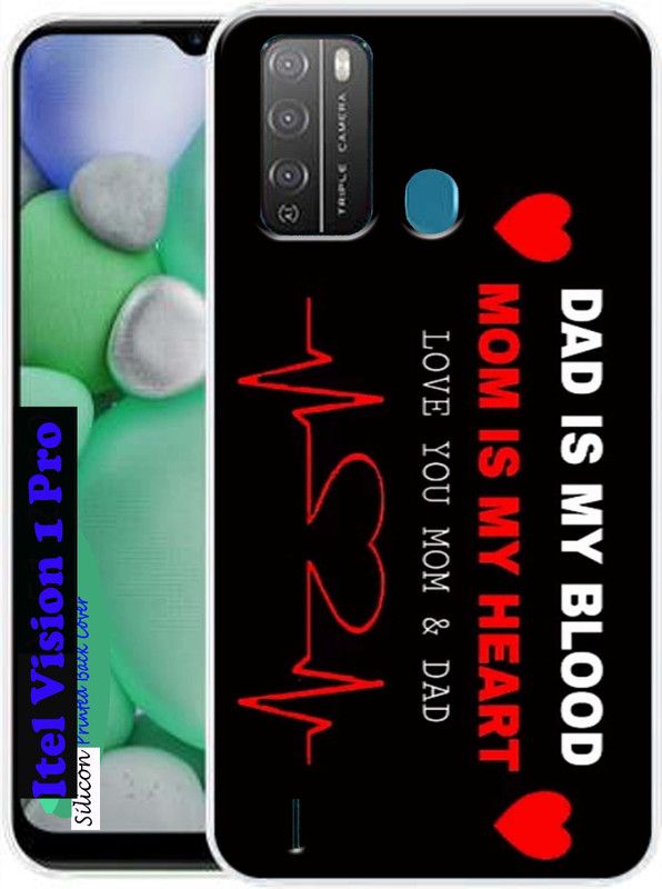 LUCASTENN Back Cover for Itel Vision 1 Pro, Vision 1 Pro Back Cover  (Multicolor, Dual Protection, Silicon, Pack of: 1)