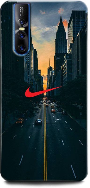 Afterglow Back Cover for Vivo V15 Pro NIKE ABSTRACT, BRANDS, LOGOS, MINIMAL, NIKE, POWDER, SHAPES  (Multicolor, Shock Proof, Pack of: 1)