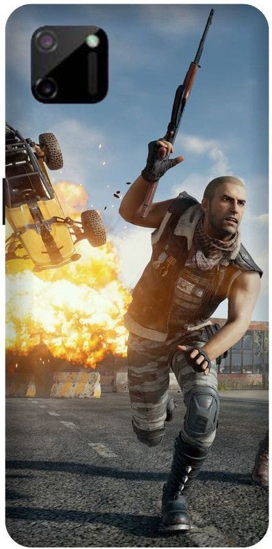 SSMORYA Back Cover for Realme C11, PUBG Multicolour Printed Back Cover  (Multicolor, Shock Proof, Pack of: 1)