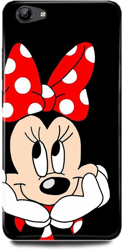 FRONK Back Cover for Vivo Y66, 1609, MICKEY, MOUSE, MINNIE, MOUSE, DOLL, TEDDY, LOVE  (Black, Hard Case, Pack of: 1)
