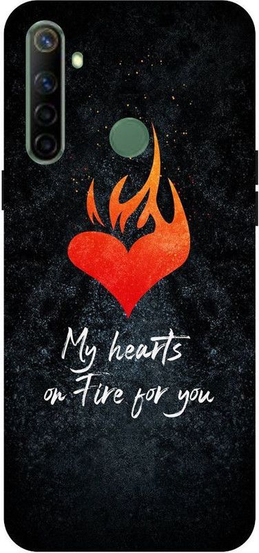 URCHIN Back Cover for Realme5 my heart fire for you, Love, Sweet Couple, Cut Kids, Girl, boy, Together  (Multicolor, Shock Proof, Pack of: 1)