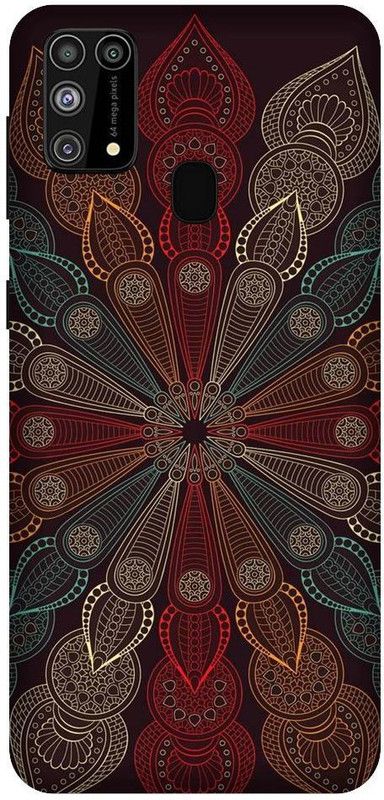 URCHIN Back Cover for Samsung M30sAbstrect, Pattern, Colour, Solid, Black, Cool  (Multicolor, Shock Proof, Pack of: 1)