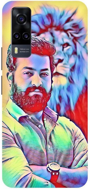 THE NARAYANA COLLECTIONS Back Cover for VIVO Y51 (2020)- V2030-JR,NTR,TARAK,RAMA,RAO,TAMIL,RRR  (Multicolor, Hard Case, Pack of: 1)