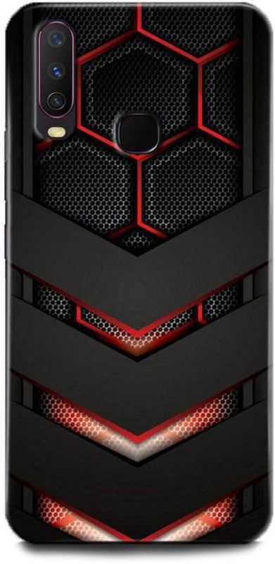 WallCraft Back Cover for Vivo Y12 / Vivo 1904 BLACK SHARK, RED EDGE, VALOR, TEXTURE, ABSTRACT  (Multicolor, Dual Protection, Pack of: 1)
