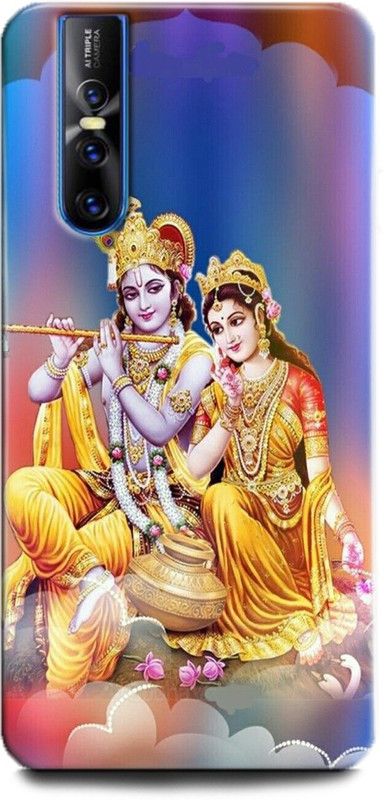 Afterglow Back Cover for Vivo V15 Pro RADHA KRISHNA, RADHA AND KRISHNA, KRISHNA, RADHA, GOD  (Multicolor, Shock Proof, Pack of: 1)