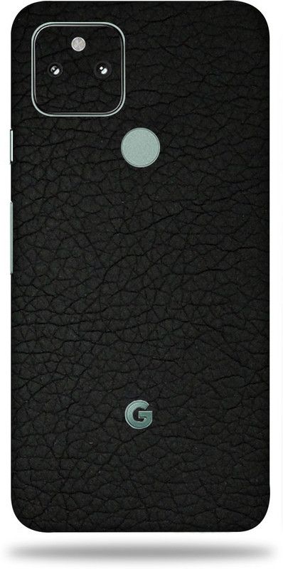OggyBaba Google Pixel 5A 5g, Leather Black Mobile Skin  (Black)