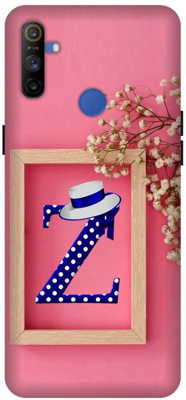 SSMORYA Back Cover for Realme Narzo 20A, Z letter, Pink Printed Back Cover  (Multicolor, Hard Case, Pack of: 1)
