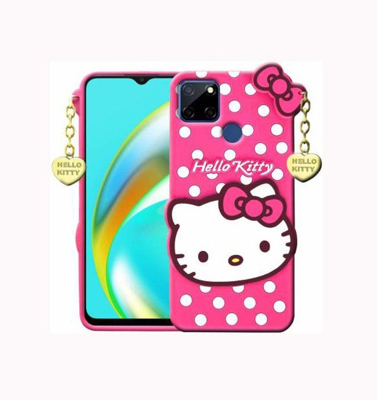 RK Seller Back Cover for Realme C12  (Pink, Grip Case, Pack of: 1)